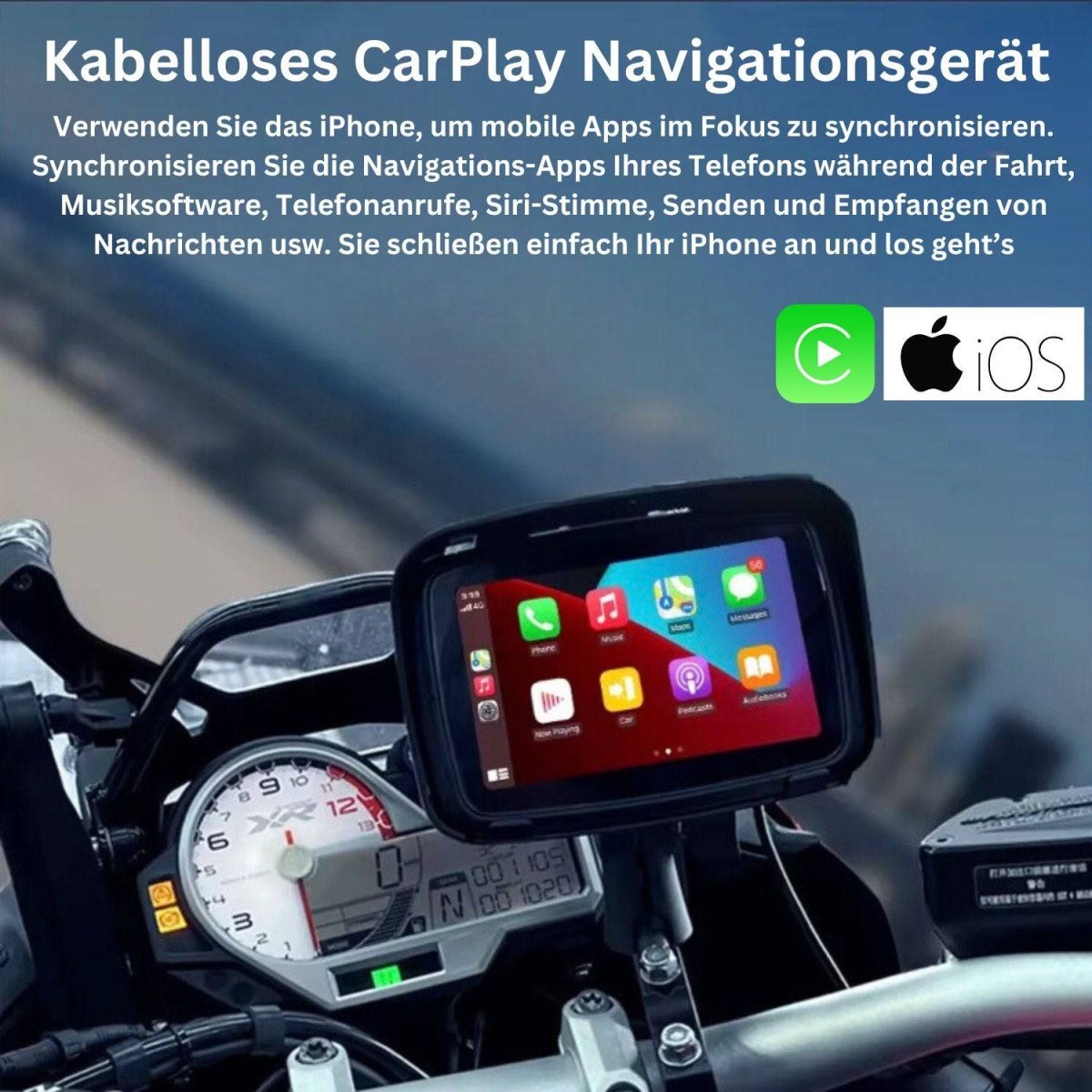Elebest CarPlay C650 Motorrad - Navi 5 Zoll Android Auto elebest motorrad navi